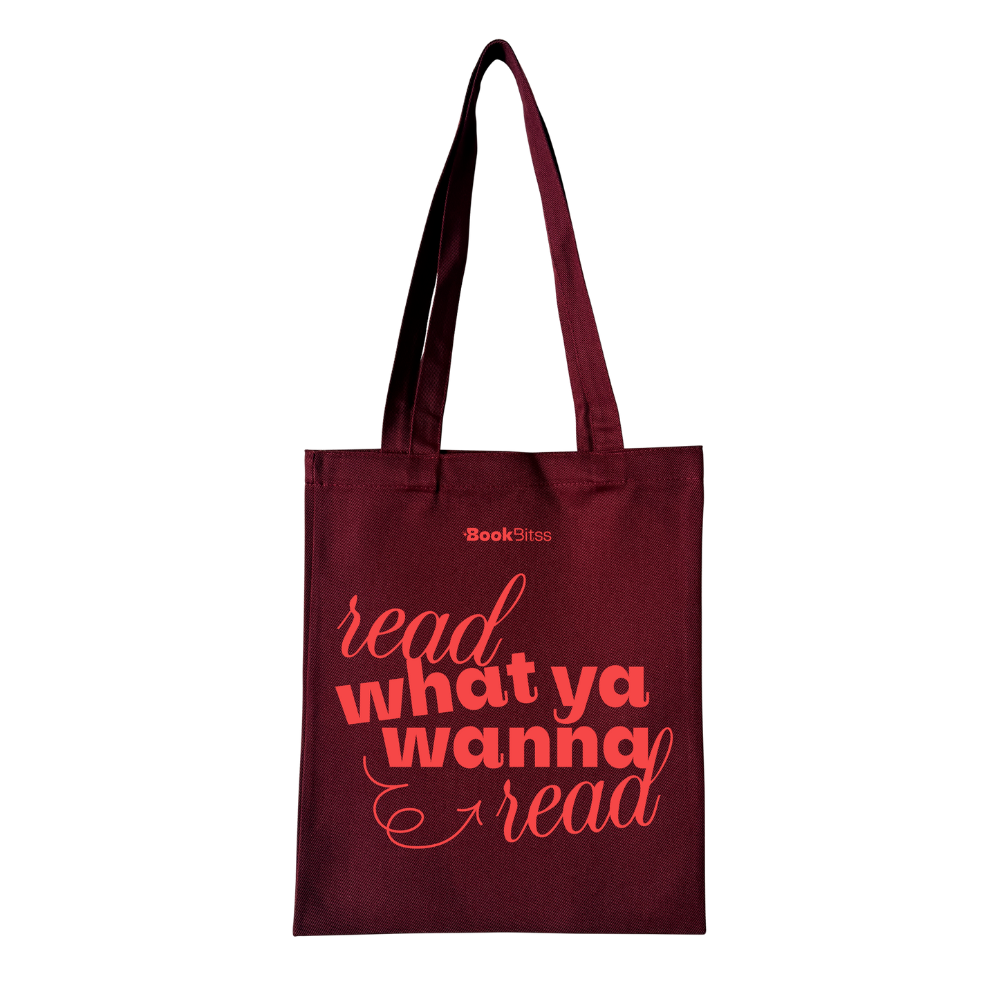 Read What You Wanna Read Tote - Burgundy