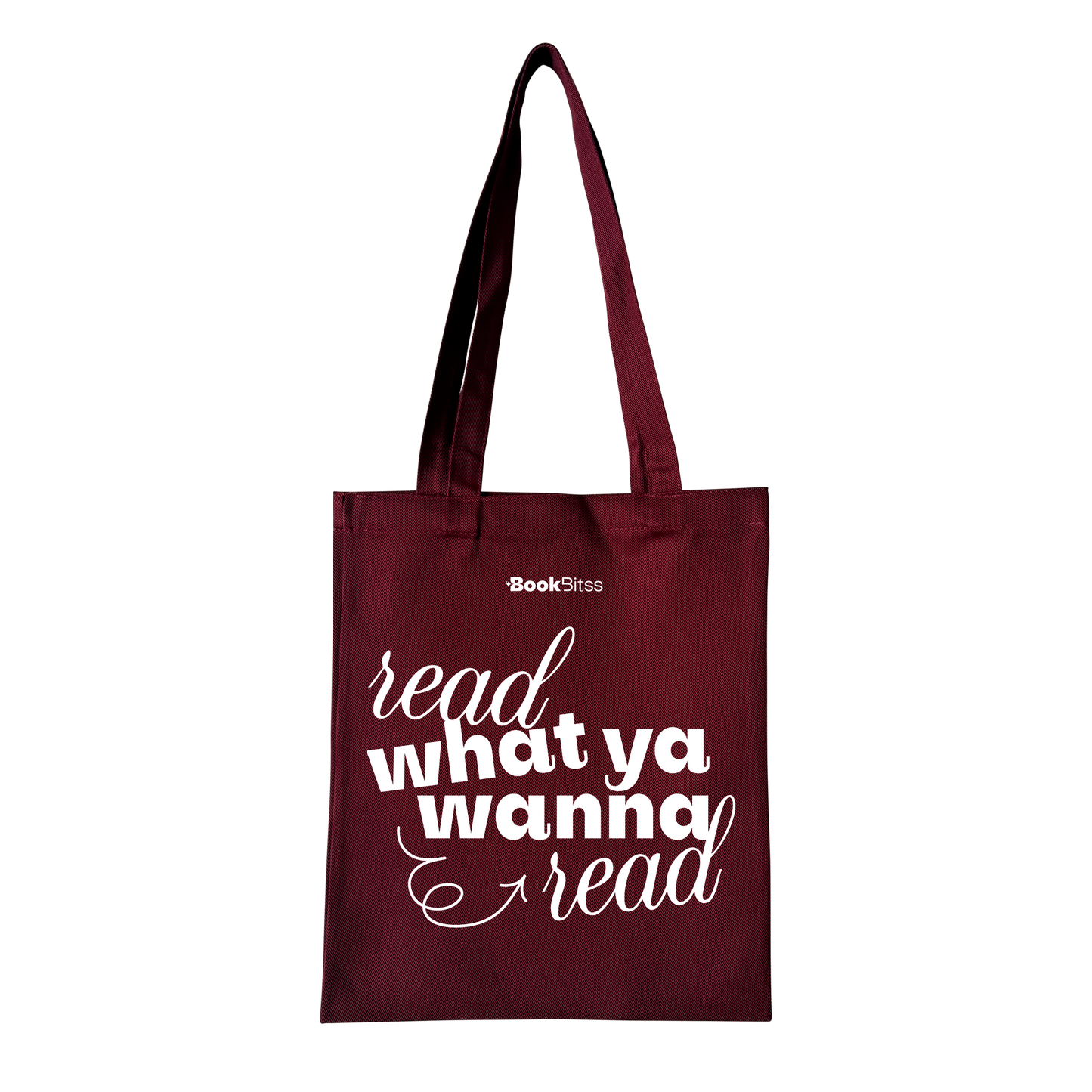 Read What You Wanna Read Tote - Burgundy