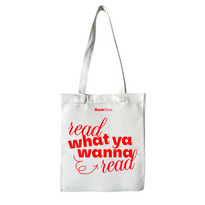 Read What You Wanna Read Tote - White